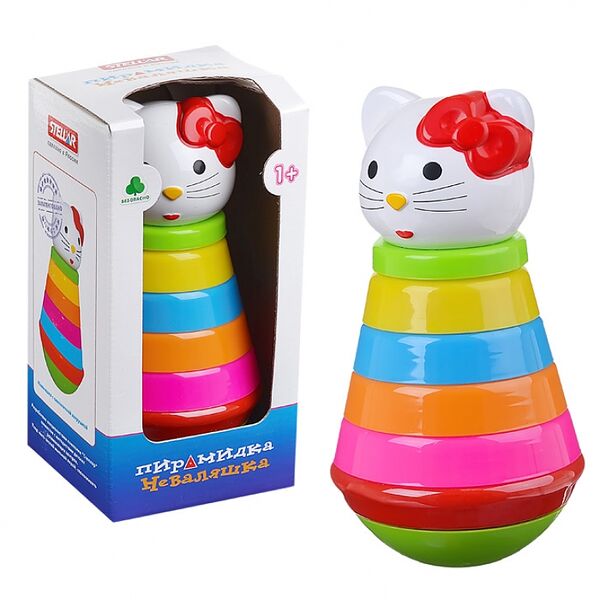 Пирамидка Стеллар Неваляшка  малая в коробке арт. 01580