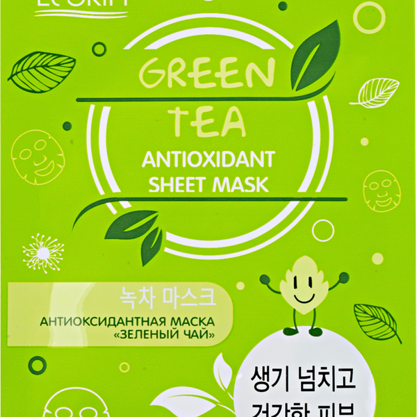 Маска тканевая Elskin Зеленый чай антиоксидантная 15 г