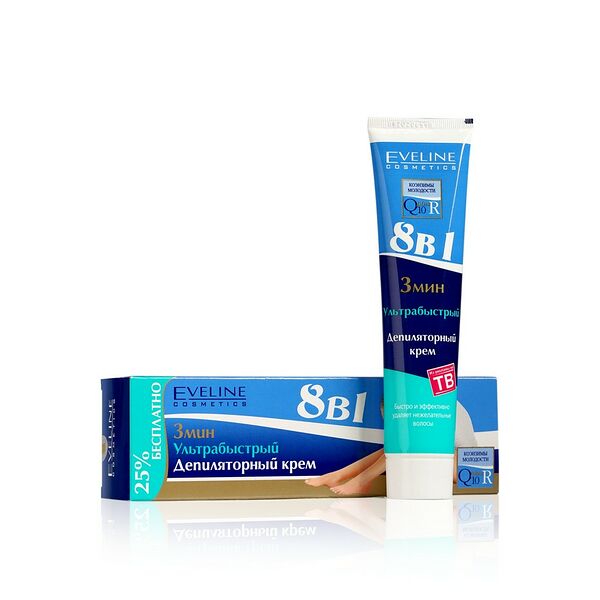 Крем для депиляции Eveline 8 в 1 ультрабыстрый