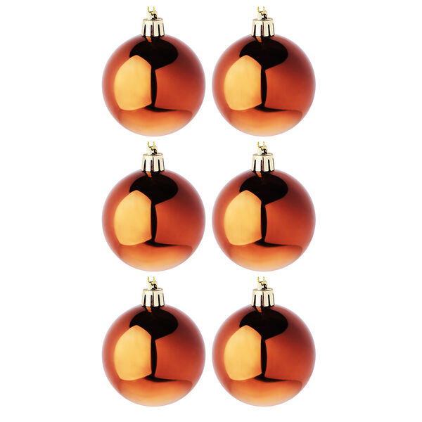 Набор шаров Сноубум бронза 6 см 6 шт