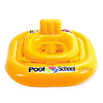 

Круг надувной Intex Pool School Deluxe Baby Float для малышей с трусами 79х79см, 1-2 года, Китай