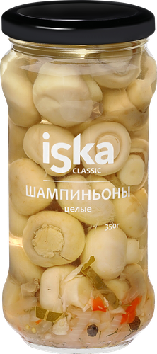 

Шампиньоны Iska Classic маринованные целые 350 г