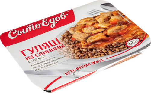 

Гуляш Сытоедов из свинины с гречкой замороженный, 300 г