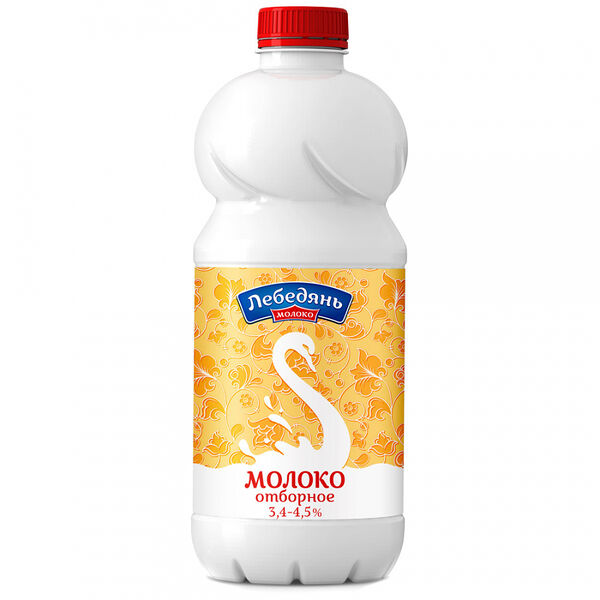 Молоко Лебедянь молоко пастеризованное, 3.4-4.5%