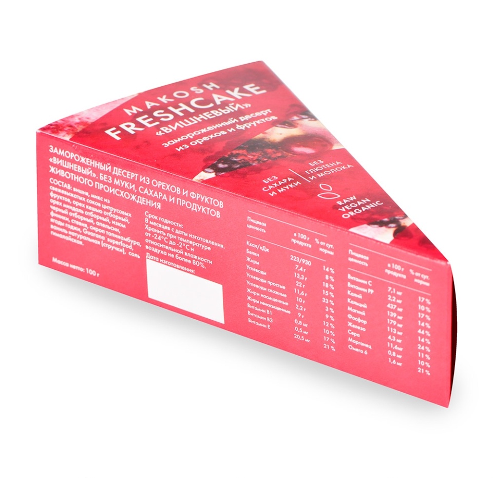 

Фрешкейк Makosh Вишневый бзмж 100 г