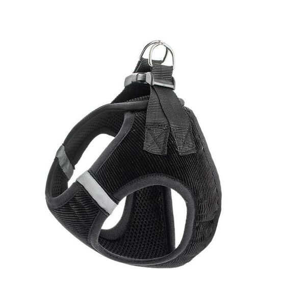 Шлейка Zoo-M Герда вельветовая светоотражающая 3 слоя 3D-сетка для собак мелких пород №4 размер L