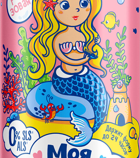 Пенка-мусс цветная Моя Прелесть Сказочный патруль розовая 200мл