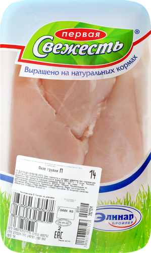 

Филе грудки Первая Свежесть цыплят-бройлеров охлаждённое вес