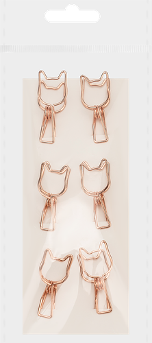 Набор скрепок КРОК&ДИЛЛИ Кошачие, 35мм, Арт. LTA0929040, 6шт