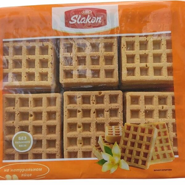 Вафли Slakon Мягкие ванильные 440г