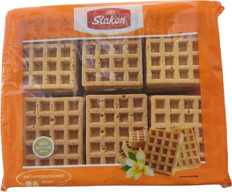 

Вафли Slakon Мягкие ванильные 440 г