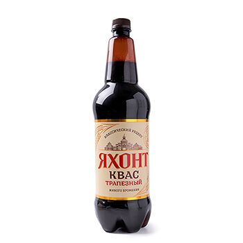 Квас Яхонт Трапезный фильтрованный, пастеризованный 1.35л, Россия