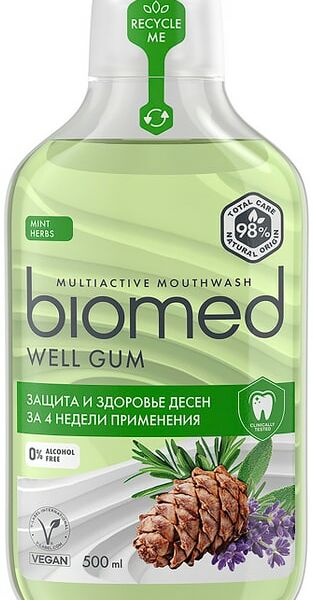 Ополаскиватель для полости рта Biomed Well Gum Комплексный 500мл