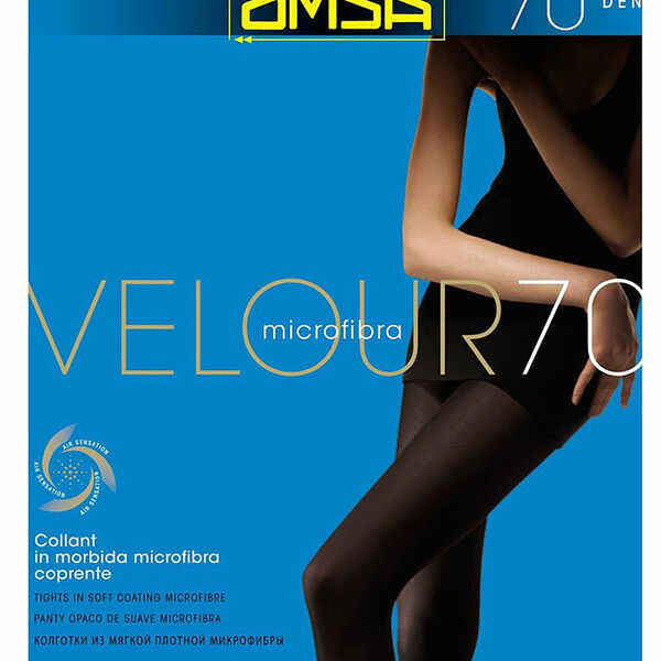 Колготки Omsa Velour 70 Nero Черные p 2