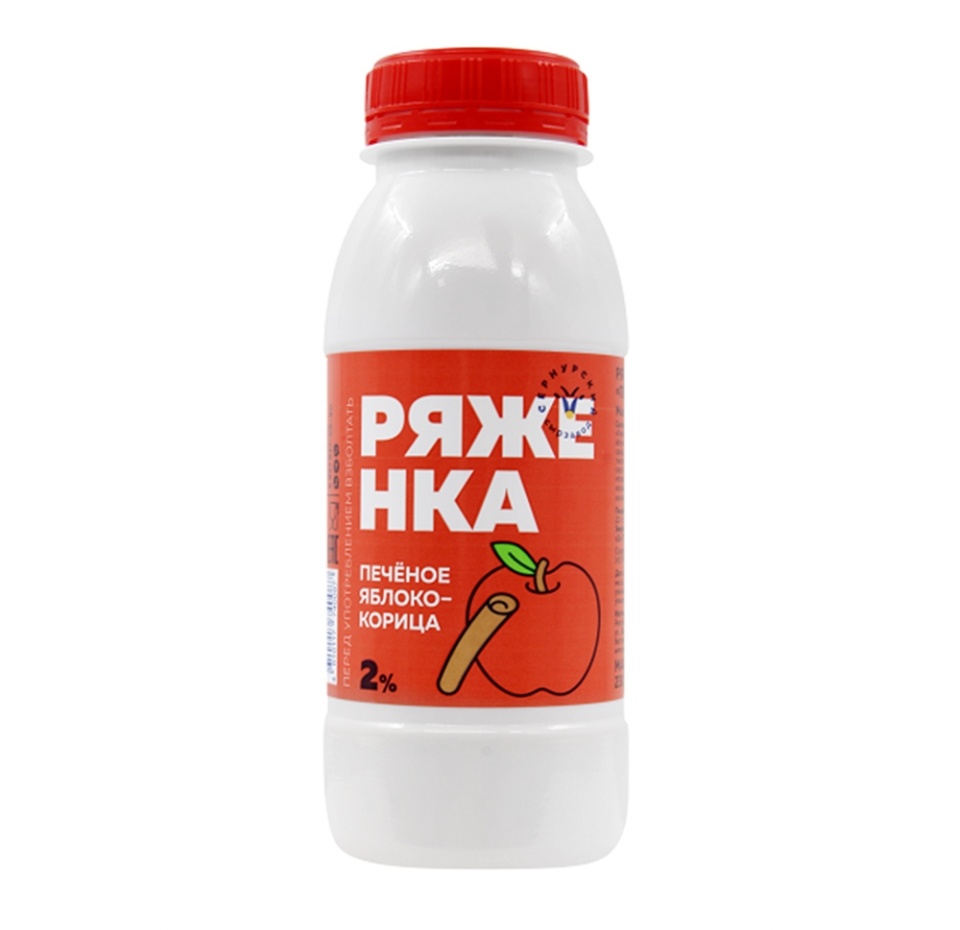 

Ряженка Сернурский сырзавод с печеным яблоком и корицей 2%, 230 г