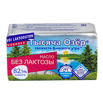 Масло сливочное Тысяча Озёр без лактозы 82.5 %, 150 г