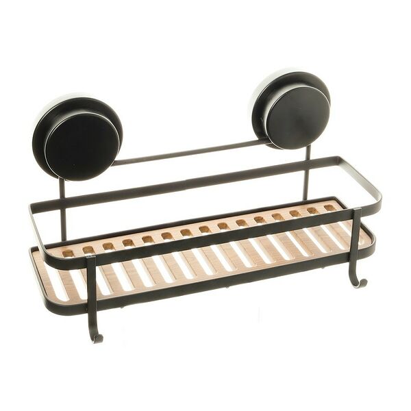 Полка прямая двухэтажная Fixsen, 28х13х38 см, черный