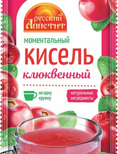 Кисель Русский Аппетит Клюквенный моментальный 30 г