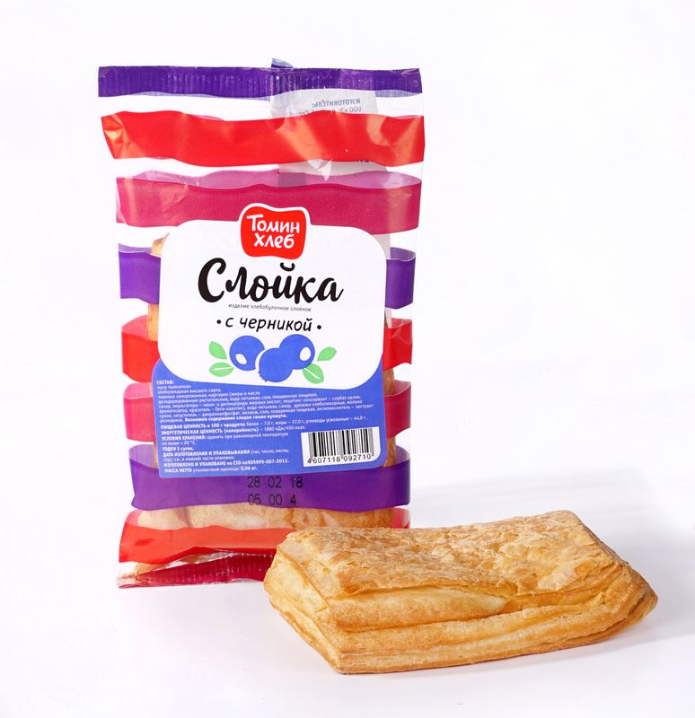 

Слойка Томин Хлеб с черникой 60 г