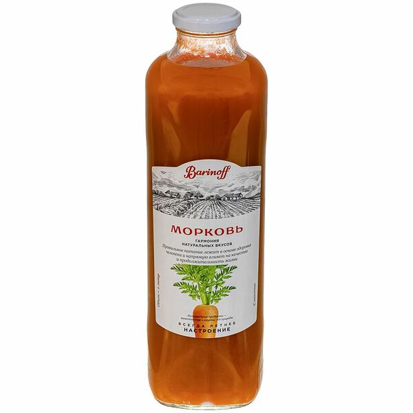 Нектар Barinoff морковь с мякотью 1 л