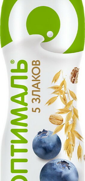 Йогурт Оптималь Черника-злаки 2,0% с бифидобакт 415г