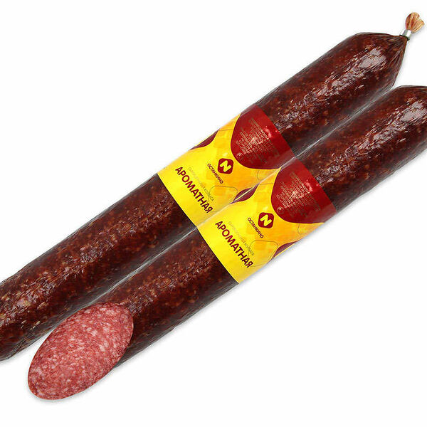 Колбаса сырокопченая Ароматная ТМ Останкино