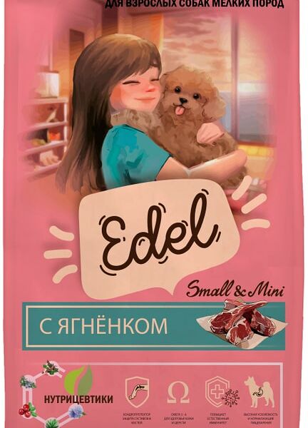 Сухой корм для собак Edel Mini Lamb для мелких пород с ягненком 10кг
