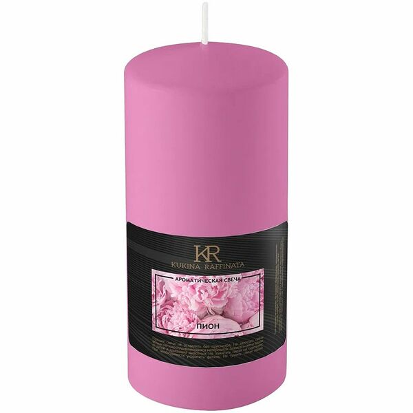 Свеча ароматическая Пион, 8 см ТМ Kukina Raffinata (Кукина Раффината)
