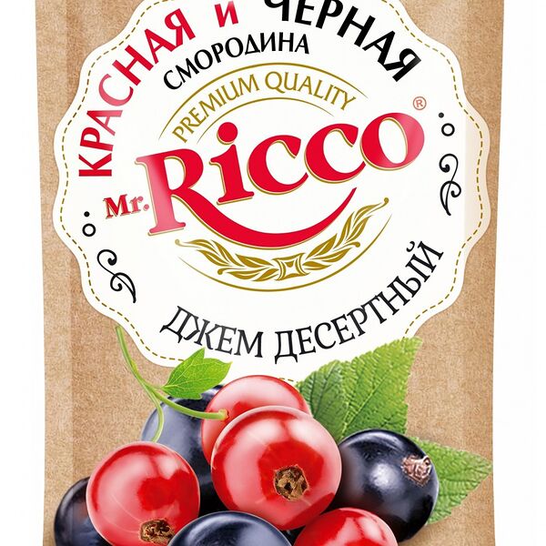 Джем Mr.Ricco красная и черная смородина 300г