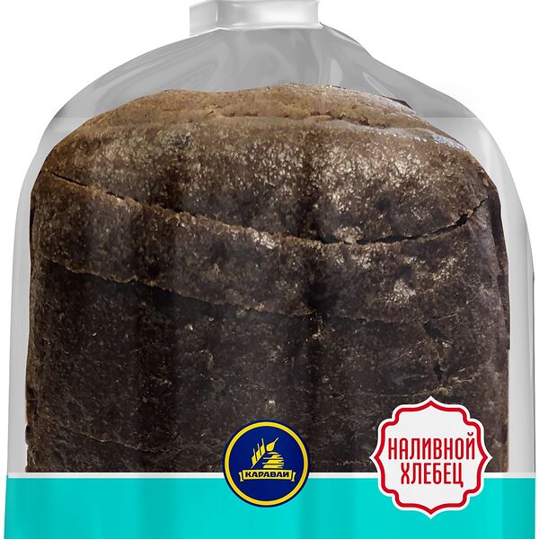 Хлебец ржано-пшеничный Каравай Черный Янтарь наливной зерно и солод в нарезке 300г