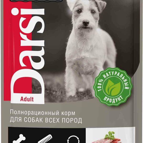 Корм для собак влажный Darsi Ягненок с горошком