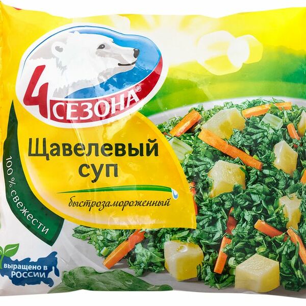 Суп Щавелёвый быстрозамороженный 4 сезона