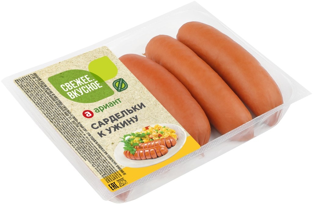 

Сардельки Ариант К ужину натуральная оболочка 380 г