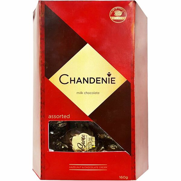 Набор конфет Chandenie из молочного шоколада с ореховой и шоколадной начинками 160г
