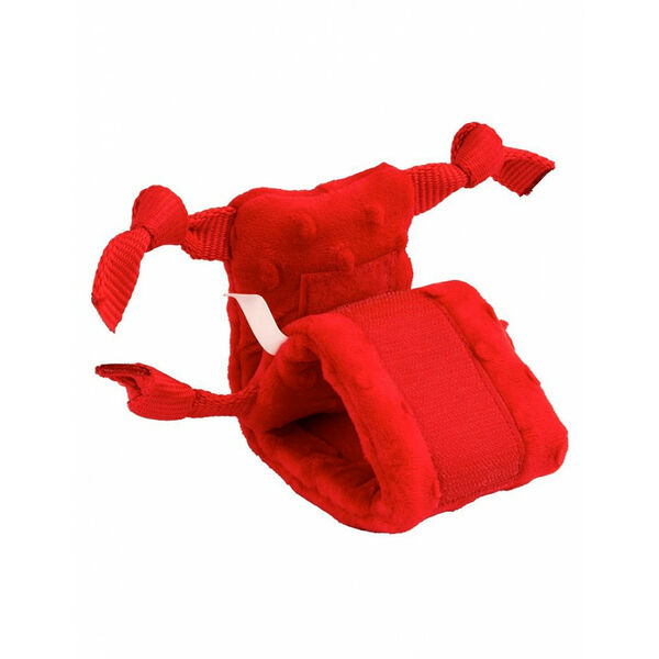 Playology Сенсорная плюшевая улитка для щенков Puppy sensory snail с ароматом говядины, красный до 15,9 кг