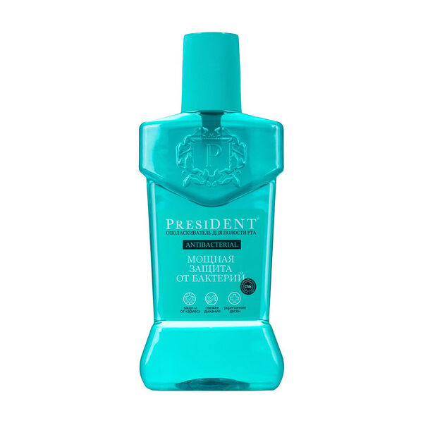Ополаскиватель для рта President Antibacterial Мощная защита от бактерий