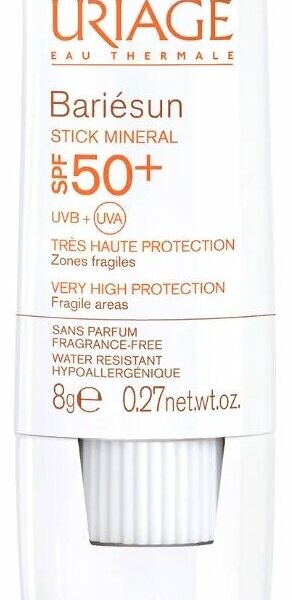 Uriage Bariesun SPF 50+ стик минеральный солнцезащитный 8 г