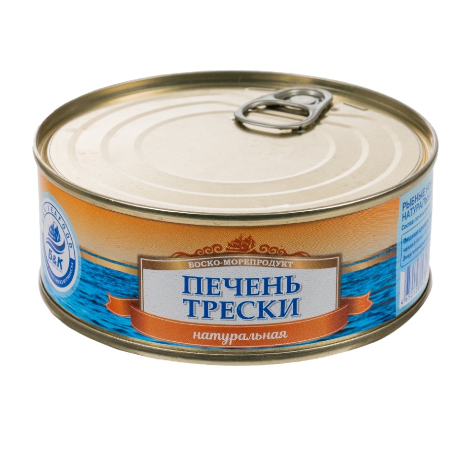 

Печень трески Б&К первый сорт 230 г