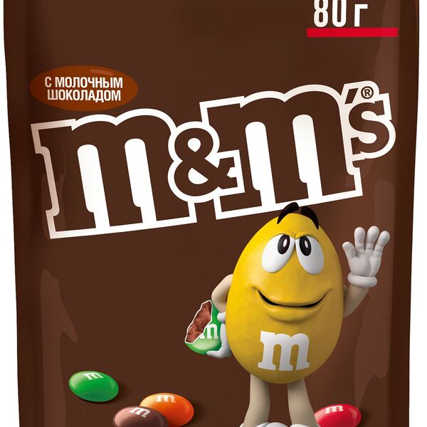 Конфеты M&M's драже с молочным шоколадом 80 г