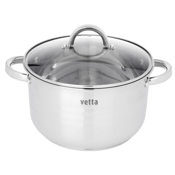 Vetta фултон кастрюля 24х14см, 5,4л, со стекл. крышкой