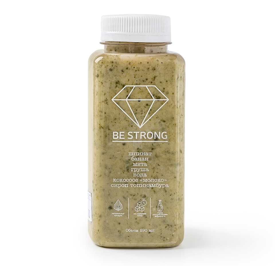 

Смузи SimplyGreen Be strong с грушей и бананом 290 мл
