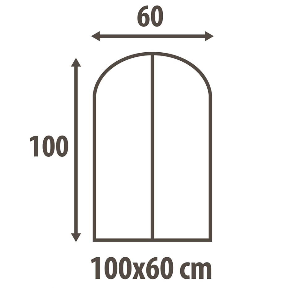 

Чехол для одежды Hausmann бежевый принт 60х100см HM-A-12-1-1