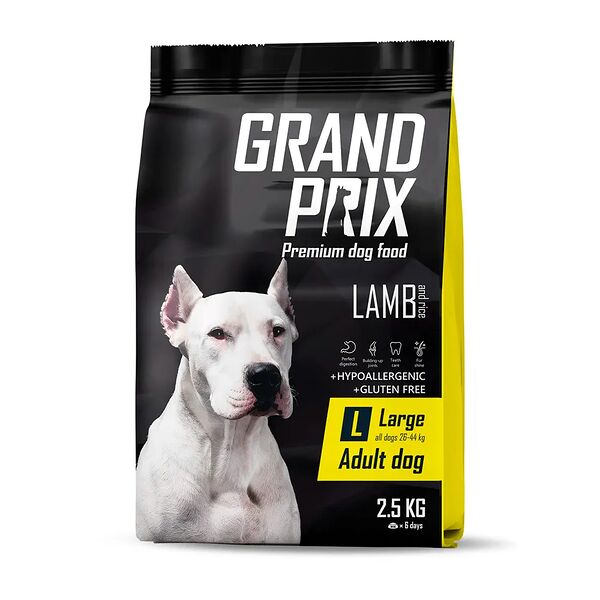 Корм для собак крупных пород Grand Prix Adult Large с ягнёнком и рисом 2.5 кг