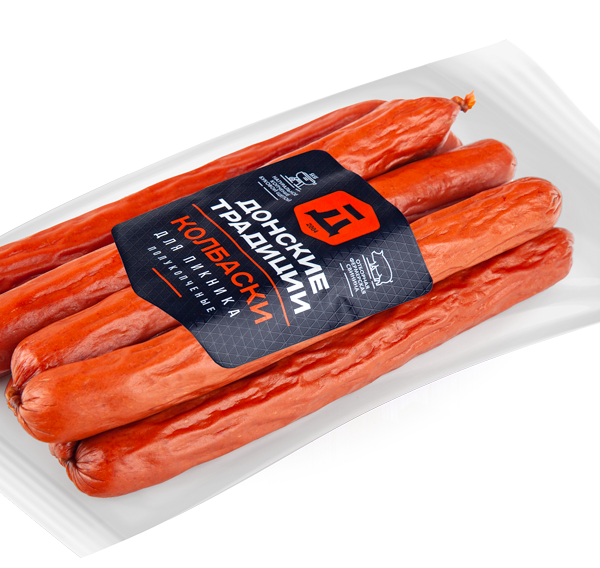 Колбаски Донские традиции для пикника полукопченые