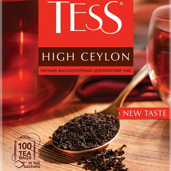 Чай Tess High Ceylon байховый черный 100х2.25г