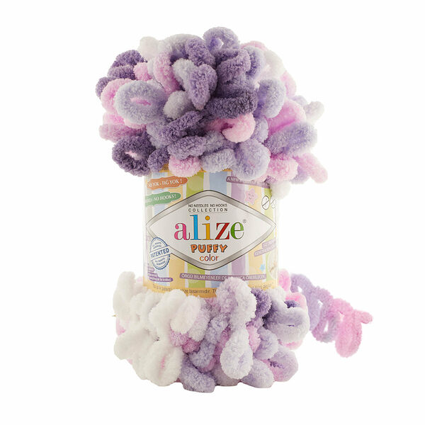 Пряжа Alize 'Puffy Color' 100г 9м (100% микрополиэстер)(6305 секционный)