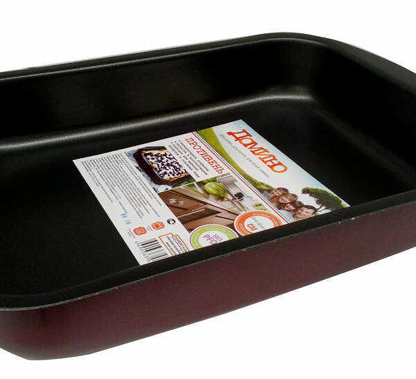 Противень с антипригарным покрытием 34х24х6 см ТМ Домино 