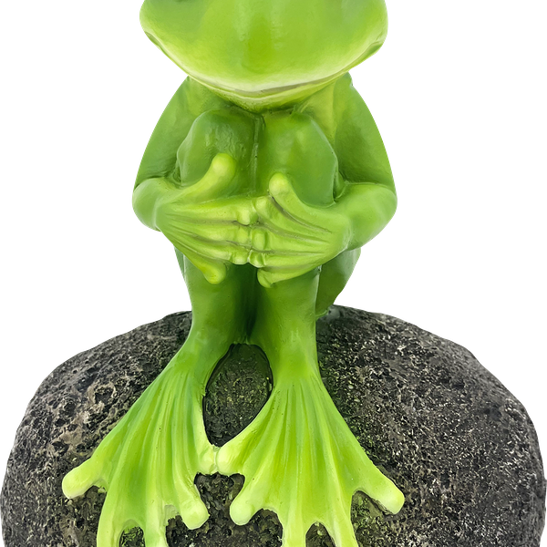 Фигура садовая GIARDINO CLUB Лягушка на камне 17x12x20см, Арт. WD228110