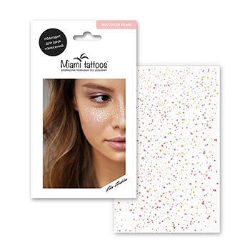 Тату-веснушки Miami Tattoos Gold Splash в ассортименте