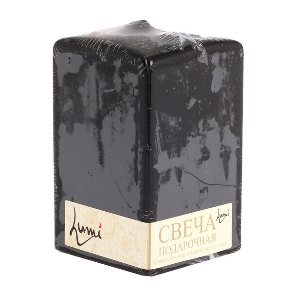 Свеча-призма, 6х10 см, черный